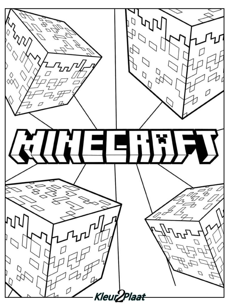 Minecraft Kleurplaat. 15 Unieke Minecraft Tekeningen – Afdrukken